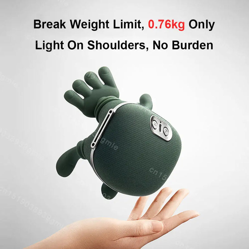 Electric Neck and Shoulder Massager Cervical Spine Massager Trapezius Kneading Muscles Heated Back Massagers Pillow Relaxation