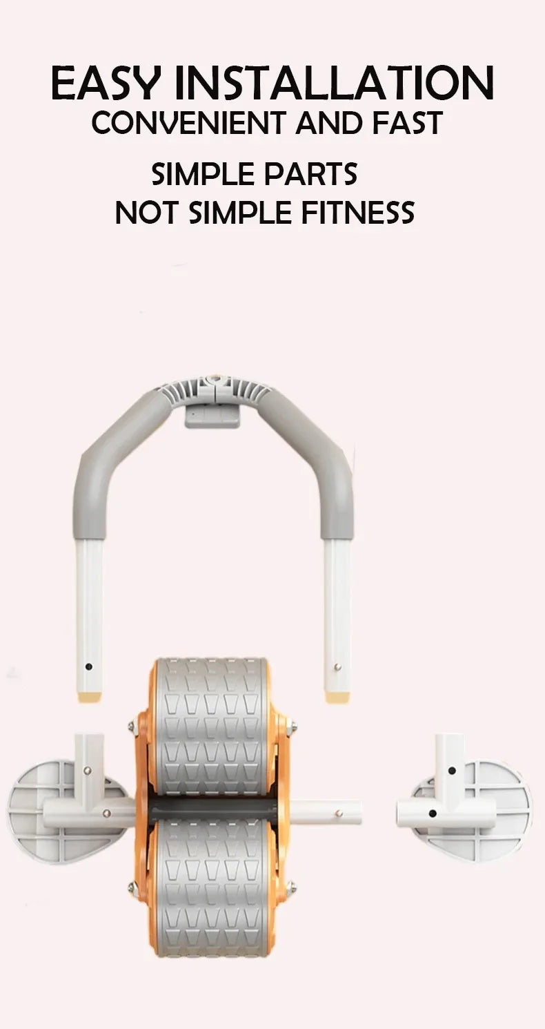 Dual-use Arm Support AB Roller Wheel Home Use Abdominal Wheel Automatic Rebound Abdominal Exercise Machine For Men Women