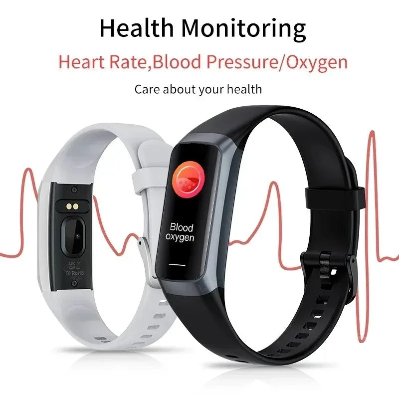 1.1 Inch Amoled Smart Watch Smartwatch Band Women Heart Rate Monitoring Waterproof Men Smart Bracelet Sport Fitness Tracker