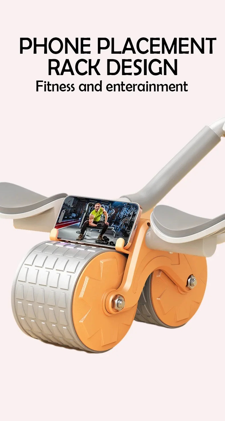 Dual-use Arm Support AB Roller Wheel Home Use Abdominal Wheel Automatic Rebound Abdominal Exercise Machine For Men Women