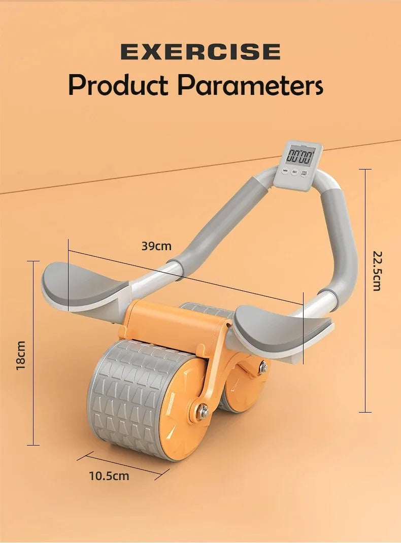 Dual-use Arm Support AB Roller Wheel Home Use Abdominal Wheel Automatic Rebound Abdominal Exercise Machine For Men Women