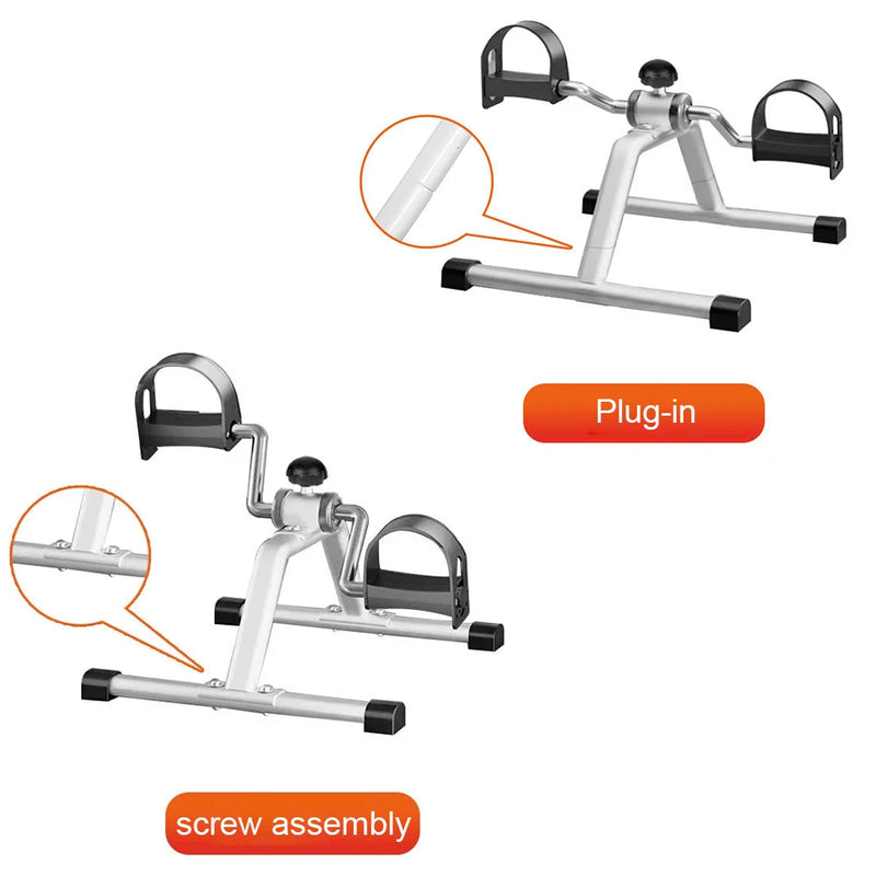 Portable Pedal Exerciser Mini Exercise Bike Adjustable Resistance Mini Bicycle Trainer Non Slip for Indoor Leg Rehabilitation