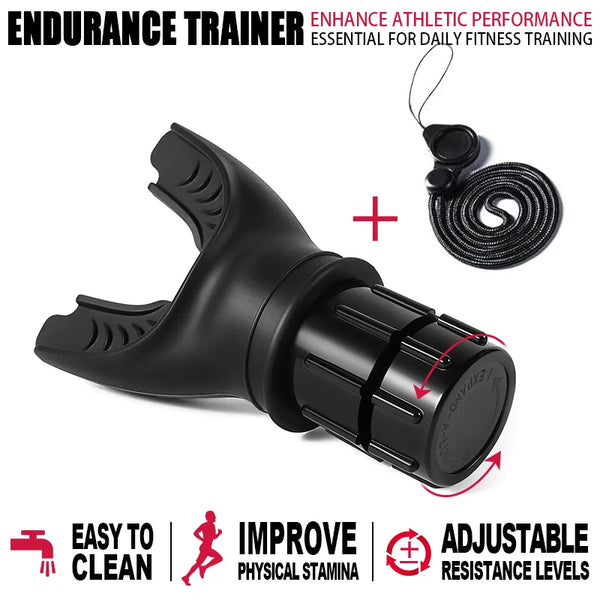 Portable Respiratory Trainer. Improve Breathing Capacity | Adjustable Resistance, Adjustable to Different Fitness Needs