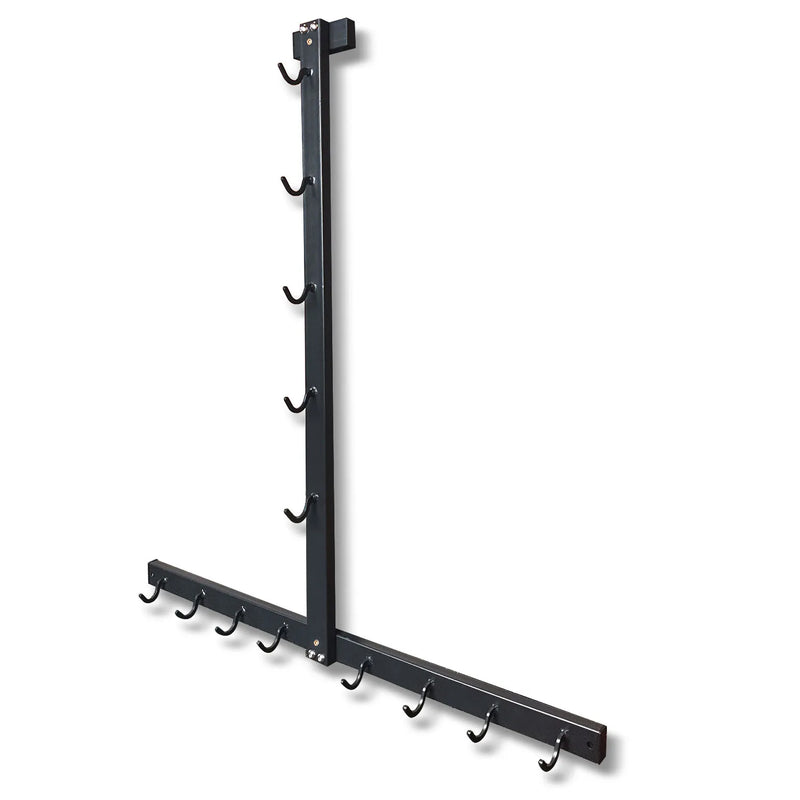 Detachable Floor/Wall Style Fitness Equipment Accessories Handle Placement Rack Gym Resistance Belt Storage Rack Space Saving
