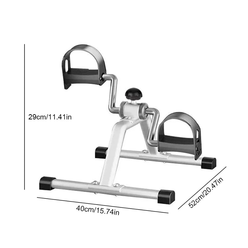 Portable Pedal Exerciser Mini Exercise Bike Adjustable Resistance Mini Bicycle Trainer Non Slip for Indoor Leg Rehabilitation