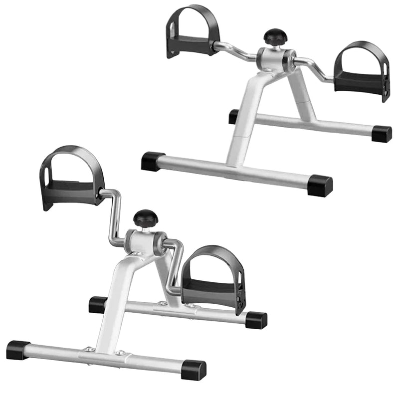Portable Pedal Exerciser Mini Exercise Bike Adjustable Resistance Mini Bicycle Trainer Non Slip for Indoor Leg Rehabilitation