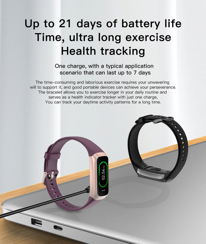 1.1 Inch Amoled Smart Watch Smartwatch Band Women Heart Rate Monitoring Waterproof Men Smart Bracelet Sport Fitness Tracker