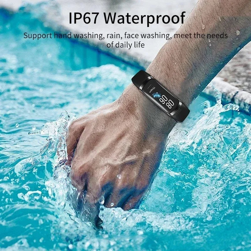 1.1 Inch Amoled Smart Watch Smartwatch Band Women Heart Rate Monitoring Waterproof Men Smart Bracelet Sport Fitness Tracker