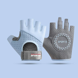 Fitness Yoga Gloves for Men Women Gym Hiking Summer Ice Silk Breathable Gloves Cycling Anti Slip Exercise Weightlifting Gloves