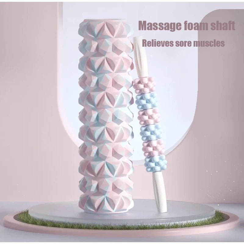 Yoga Column Foam Muscle Roller Fitness Pilates Yoga Massage Roller Stick Trigger Point Anti Cellulite