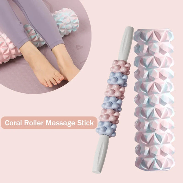 Yoga Column Foam Muscle Roller Fitness Pilates Yoga Massage Roller Stick Trigger Point Anti Cellulite