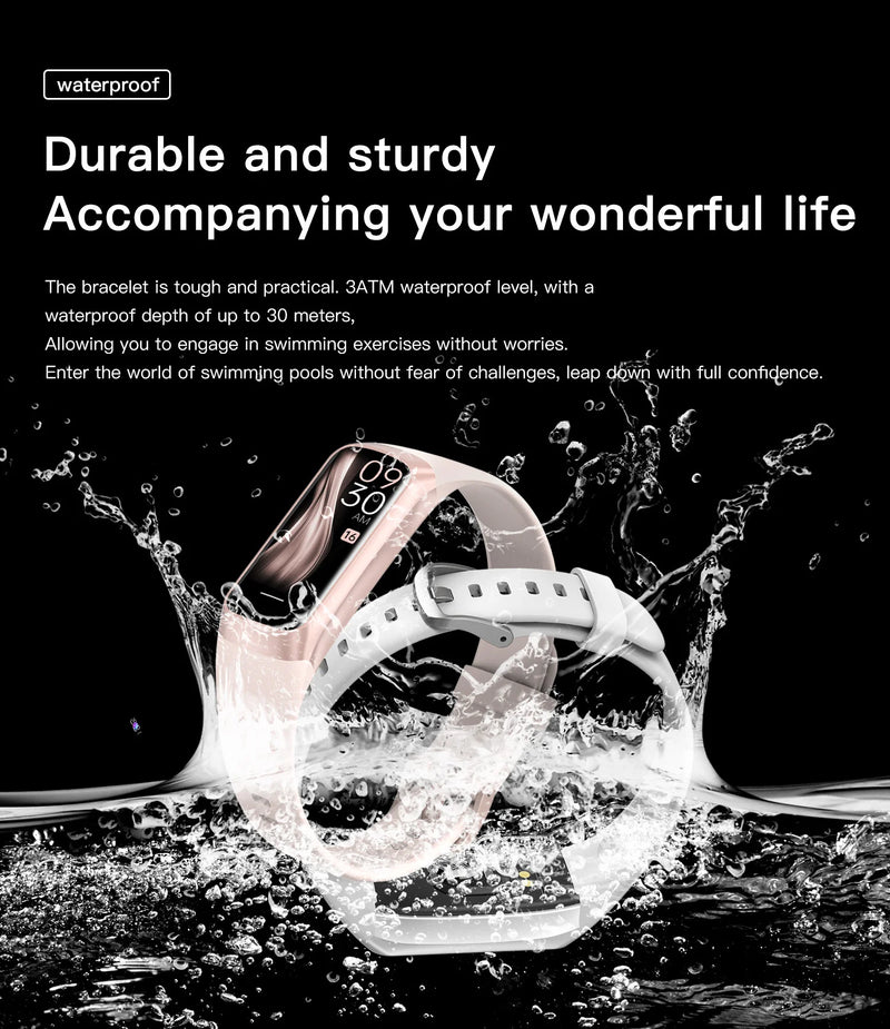 1.1 Inch Amoled Smart Watch Smartwatch Band Women Heart Rate Monitoring Waterproof Men Smart Bracelet Sport Fitness Tracker