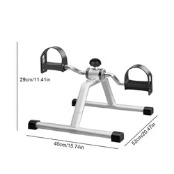 Portable Pedal Exerciser Mini Exercise Bike Adjustable Resistance Mini Bicycle Trainer Non Slip for Indoor Leg Rehabilitation