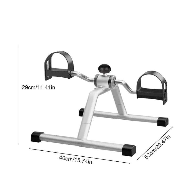 Portable Pedal Exerciser Mini Exercise Bike Adjustable Resistance Mini Bicycle Trainer Non Slip for Indoor Leg Rehabilitation