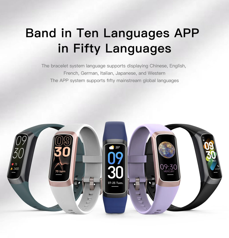 1.1 Inch Amoled Smart Watch Smartwatch Band Women Heart Rate Monitoring Waterproof Men Smart Bracelet Sport Fitness Tracker