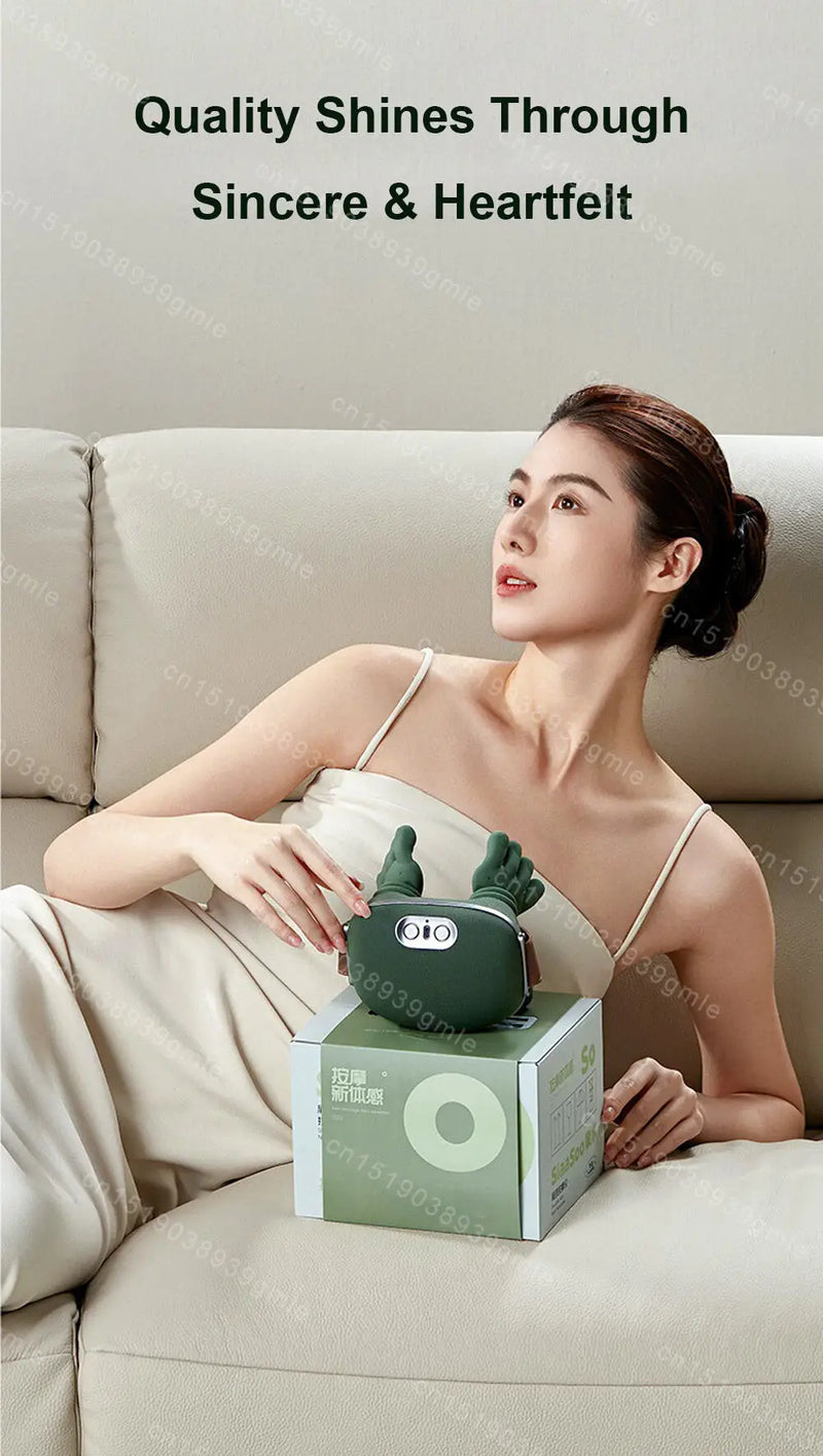 Electric Neck and Shoulder Massager Cervical Spine Massager Trapezius Kneading Muscles Heated Back Massagers Pillow Relaxation