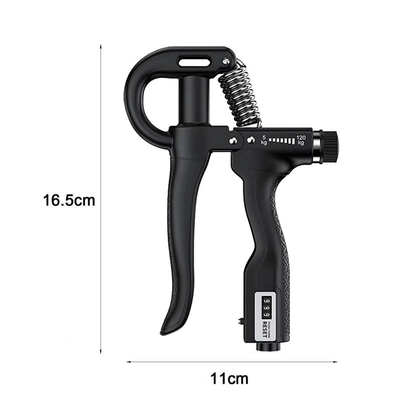 5-120Kg Handgrip Gym Fitness Men Adjustable Finger Heavy Exerciser Strength for Muscle Recovery Hand Gripper Trainer
