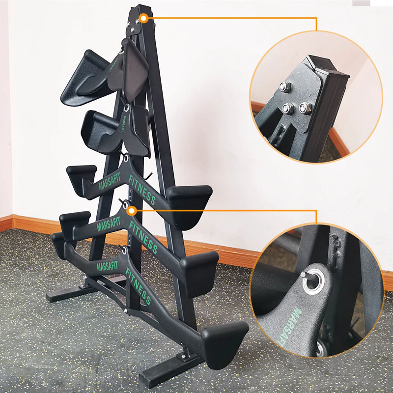 Detachable Floor/Wall Style Fitness Equipment Accessories Handle Placement Rack Gym Resistance Belt Storage Rack Space Saving