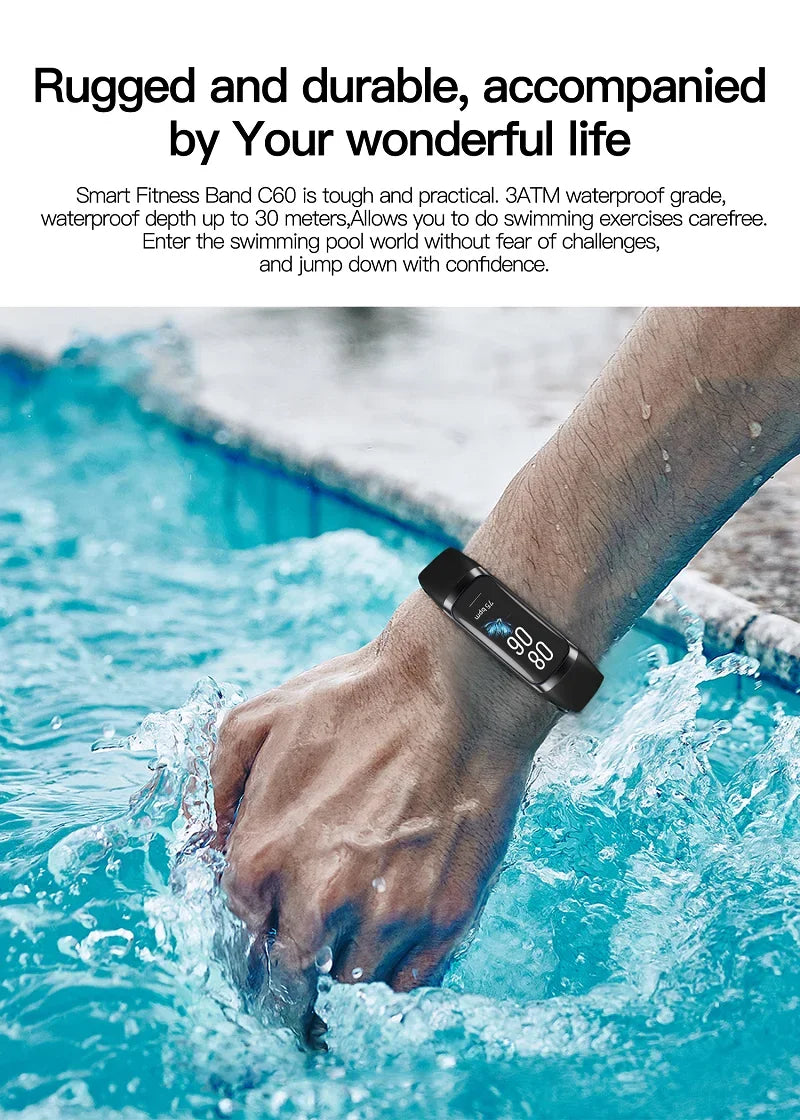 1.1 Inch Amoled Smart Watch Smartwatch Band Women Heart Rate Monitoring Waterproof Men Smart Bracelet Sport Fitness Tracker